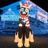 5 Ft Inflatable German Shepherd Christmas Decoration 2025 Blow Up Yard Outdoor Dog Decoration Christmas Inflatable Germa