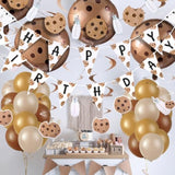 48 Pcs Cookies Milk Birthday Party Decorations Include 3 Cookies Milk Banner 4 Cookie Foil Balloon 30 Latex Balloons 10 Hanging Swirls With Ribbon For Cookie Milk Party Supplies Baby Shower