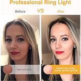 Clip On Ring Light, Rechargeable 60 Led Selfie Ring Light For Phone, Laptop, Tablet (3 Models, 5 Level Brightness)