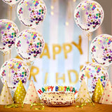 Confetti Balloons: 40-Pack Transparent Party Decorations