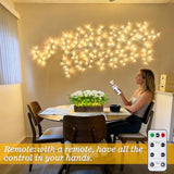 Willow Vine Lights With Remote For Wall: 7.5Ft Led Enchanted Vines Lights Diy White Birch Tree Light For Room And Home D