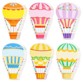 60 Pcs Colorful Hot Air Balloons Paper Cutouts 7.2 X 4.8 Inch Name Tags Labels For Spring Bulletin Board Class Decoration For Teacher Student Back To School Party Supplies For Craft Wall Decor