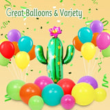 176Pcs Mexican Fiesta Balloon Garland Arch Kit With Yellow Hot Pink Lime Green Orange Purple Teal Red Foil Balloons For Mexican Fiesta Birthday Party Decorations