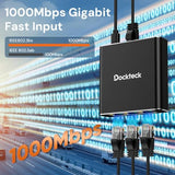 Ethernet Splitter 1 To 3 1000Mbps, Internet Cable Splitter 1 In 3 Out High Speed Switch Network Gigabit For Lan Rj45 Port Router Switch Work With Cat5/5E/6/7/8 Cable