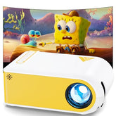 Mini Projector, Projector With Wifi And Bluetooth, 1080P Support Movie Projector With Built-In Speaker, Compatible With Smartphone, Hdmi, Usb, Av, Fire Stick, Ps5 For Home, Bedroom, Outdoor Use