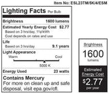 100W Equivalent Spiral CFL Light Bulbs 5000K Daylight Energy Saving Compact Fluorescent 4 Pack