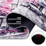 Paris Eiffel Tower Desk Pad Mat, Romantic Vintage Gray Pink Large Desk Mat For Girls Women, Laptop Desk Mouse Pad For Office Work/Home/Decor, Pink, 31.5" X 15.7