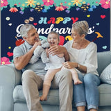 Grandparents Day Backdrop Banner 63x39 Inch Photo Booth Wall Decor