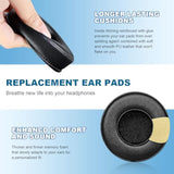 Upgraded Hesh2.0 Wireless Earpads, Replacement Ear Pads Compatible With Skullcandy Hesh Hesh2 Hesh 2.0 Wireless Over-Ear Headphones, With Pry Bar (Black)