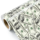 Money Wrapping Paper Roll - Mini Roll - 17 Inch X 16.5 Feet - Dollar Bills Funny Wrapping Paper Perfect For Men Women Adult, Birthday