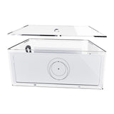 Router Mount For Starlink Gen 3, Clear Acrylic Mesh Router Box Suitable For Wall Mount Or Place On Table, Storage Case For Star Link V3 Mesh Wi-Fi System And Power Supply Accessories