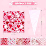 Valentine'S Day Gifts For Kids-30 Pack Valentines Sweet Cones Shaped Stationery Gift For Classroom, Creative Valentine Exchange Gift Set With Clear Bag Heart Card Pencil Sticker Eraser Sharpener Ruler