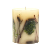 Forest Round Botanical Candle 120 Hour Burn Time - Notes Of Clary Sage, Creamy Sandal, White Musk Aromatherapy Candles, Woodsy Scent Aroma Luxury Candles, Long Lasting Candles Decor 5.5" H