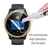Watch Screen Protector (4+1Pack) Compatible For Garmin Venu, Film Anti-Scratch High Definition Full Coverage And Soft Tpu Protective Case