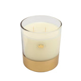 Elegant Golden Crown Artisan Crafted 14 Ounce Glass/Wax Scented Votive Boxed Jar Candle For Home Or Office, Burgundy, White/Gold, Bry-Bg-14Bx
