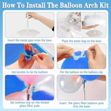 Adjustable 10×9ft Balloon Arch Stand — Party Frame with Base & Pumps