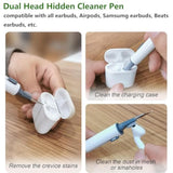 Case Cover Compatible With Nothing Ear Earbuds, Soft Silicone Nothing Ear Protective Case With Cleaner Kit With Carabiner Keychain Accessories (Black)