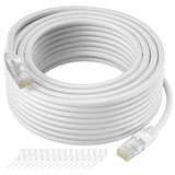 Cat5E Ethernet Patch Cable 50 Feet, Snagless Rj45 Computer Lan Network Interne