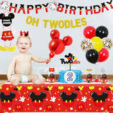 57-Pc “Oh Twodles” 2nd Birthday Party Decoration Set