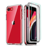 iPhone SE/8/7 Clear Case with Screen Protector Military-Grade Shockproof