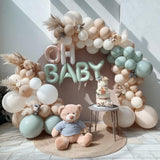 Dusty Green Nude Balloon Garland Kit  Neutral Arch for Baby Shower, Wedding & Birthday Decor