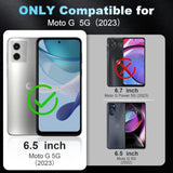 For Motorola Moto G 5G (2023) Screen Protector, 3 Pack Tempered Glass 9H Hardness Hd Clear Film + 3 Pack Camera Lens Glass Protector, Case Friendly, Touch Sensitive