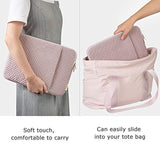 BAGSMART Laptop Sleeve Bag Compatible with MacBook Air/Pro, 13-13.3 inch Notebook, Compatible with MacBook Pro 14 Inch, MacBook Air M2 Sleeve 13 Inch, Repellent Protective Case with Pocket, Pink