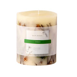 Forest Round Botanical Candle 120 Hour Burn Time - Notes Of Clary Sage, Creamy Sandal, White Musk Aromatherapy Candles, Woodsy Scent Aroma Luxury Candles, Long Lasting Candles Decor 5.5" H