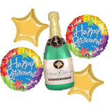 Anagram 22378 HAPPY Retirement Balloon Party Balloon Bouquet, Large, Multicolor, Pack of 1