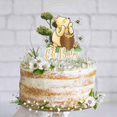 Acrylic Winnie Oh Baby Cake Topper Classic Pooh Baby Shower Decor