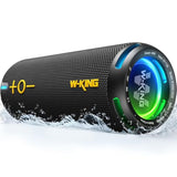 Bluetooth Speaker, Ipx7 Waterproof Portable Speaker Bluetooth Wireless Loud With Dual Voice Coil, Customized Eq App/Deep Bass, 40W 360° Sound Outdoor Shower Speaker, Party Lights/V5.3/Tf/Aux