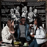 Martin Luther King Backdrop 71×43 Inch African American MLK Day Party Decor