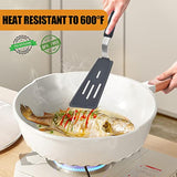 Silicone Spatula Turner Set Of 3, 600°F Heat Resistant Cooking Spatulas For Nonstick Cookware, Large Flexible Kitchen Utensils Bpa Free Rubber Spatula Set For Egg, Pancake, Fish, Burger