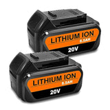 2 Pack 8.5Ah 20V Dcb207 Battery Replacement For Dewalt 20V 8.0Ah Battery Dcb208 20V Max Xr Lithium Ion Battery Compatible With Dewalt 20V 7.0Ah Battery
