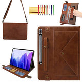 Handbag Case For Samsung Galaxy Tab S8+/S7+/S7 Fe 12.4", Folio Stand Crossbody