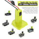 2 Packs Power Wheels Adapter For Ryobi 18V Battery Adapter Power Wheels Battery Conversion Kit With Switch, Fuses & Wire Terminals, 12Awg Wire, Power Connector For Diy Rc Car Toys And Robotics
