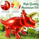 10 Pack Large Dinosaur Balloons For Birthday Party Decor 22-35 In Foil Giant 3D Self Standing Inflatable Blow Up Dinosaur Balloons For Dino Jungle Theme Baby Shower Party Supplies