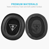 For Turtle Beach Xo 7 Ear Pads Replacement Protein Leather Memory Foam Earpads Ear Cushion Muffs Compatible With Turtle Beach Ear Force Xo Seven Xo 7 Xo7 Gaming Headset Xbox One - Black