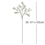 Babys Breath Artificial Flowers,30Pcs Gypsophila Bouquets Real Touch 20" Long Stem Flowers For Wedding Home Garden Diy Decoration (White 30Pcs)