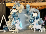 Winter Wonderland Balloon Arch Kit for Is Cold Outside Baby Shower Decor
