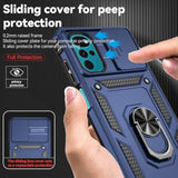 Smky Military-Grade Moto G Play 2024 Case with Screen, Camera Cover & Kickstand Blue