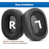 Breathable&Durable Earpads Cushion Replacement Compatible With Turtle Beach Elite Atlas Pro/Elite Atlas Aero Pc Gaming Headsets Ear Pads With Mesh Fabric And Memory Foam