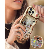 For Iphone 16 Pro Max Case - Women Girls Cute Phone Cover Boba Milk Tea With Sliding Camera Cover Girly Bling Glitter Kawaii Design Flowing Liquid Quicksand Case For Iphone 16 Pro Max 6.9 "