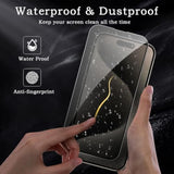 Privacy Screen Protector For Iphone 15 Pro, Shatterproof Tempered Glass Accessories, Anti Spy Tempered Glass Film, Case Friendly Ultra Resistant 9H Hardness Anti-Glare Hd Black -3 Pack