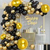16 Pcs Large Gold 4D Foil Balloons for Christmas, New Year, Birthday, and Wedding