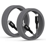 For Samsung Charger Cable 6Ft 240W Usb C To Usb C Super Fast Charging Cord For Samsung Galaxy A17 Z Flip 7 Fe Z Fold 7 A16 A36 S25 Ultra Macbook Ipad, 2Pack Type C Android Charger Braided Power Cord