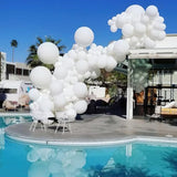 20 Pc 18 Inch Matte White Latex Balloons for Garland, Arch, Birthday, or Shower Decor