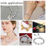 60PCS 8mm Antique Silver Spacer Beads for DIY Bracelets & Jewelry Making