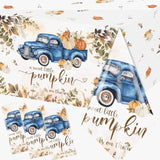 3Pcs Little Pumpkin Tablecloths Fall Baby Shower Decorations, A Sweet Little Pumpkin Is On The Way Table Covers Baby Shower Table Cloths For Boy Thanksgiving Pumpkin Gender Reveal Party Supplies