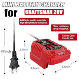 Cmcb104 V20 Battery Fast Charger Replacement For All Craftsman 20V Max V20 Lithium-Ion Battery Charger Cmcb124 Cmcb100 Cmcb101 For Craftsman V20 Lithium Battery Cmcb204 Cmcb202 Cmcb201